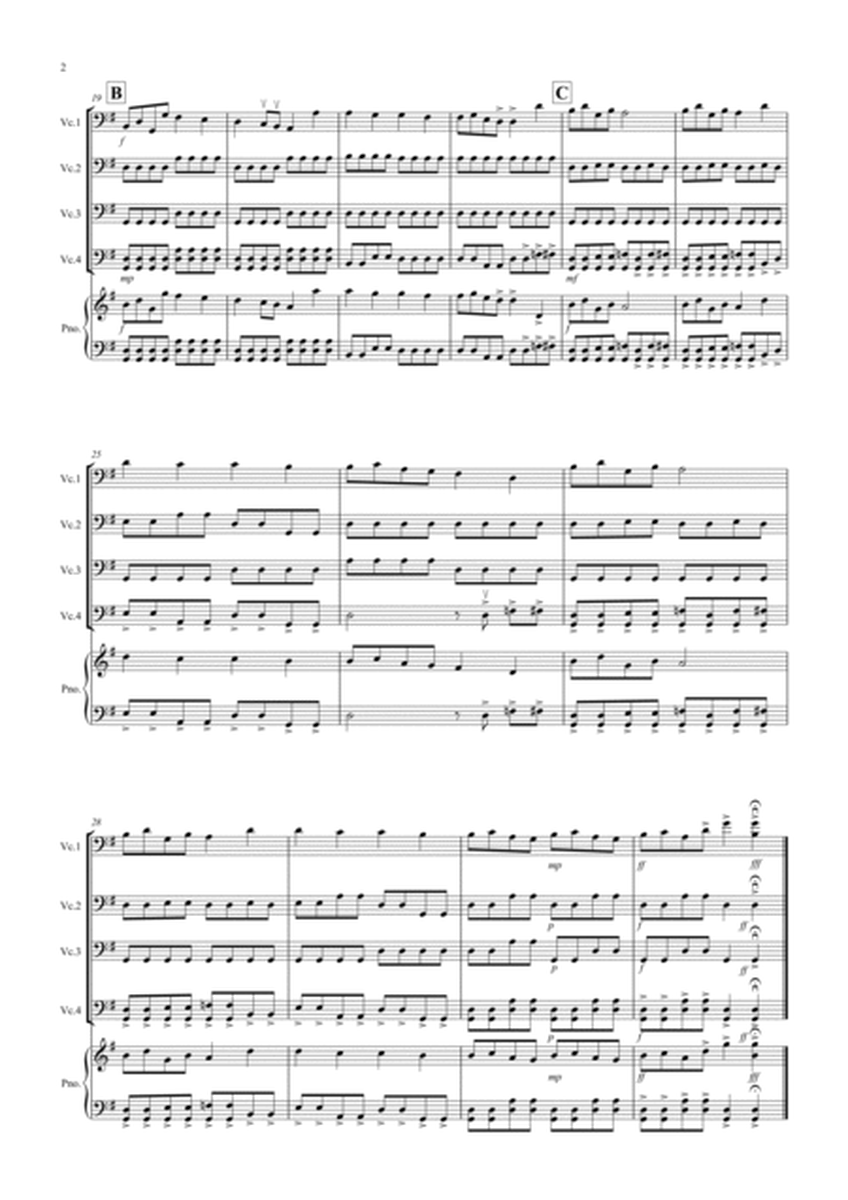Handel Rocks! for Cello Quartet image number null