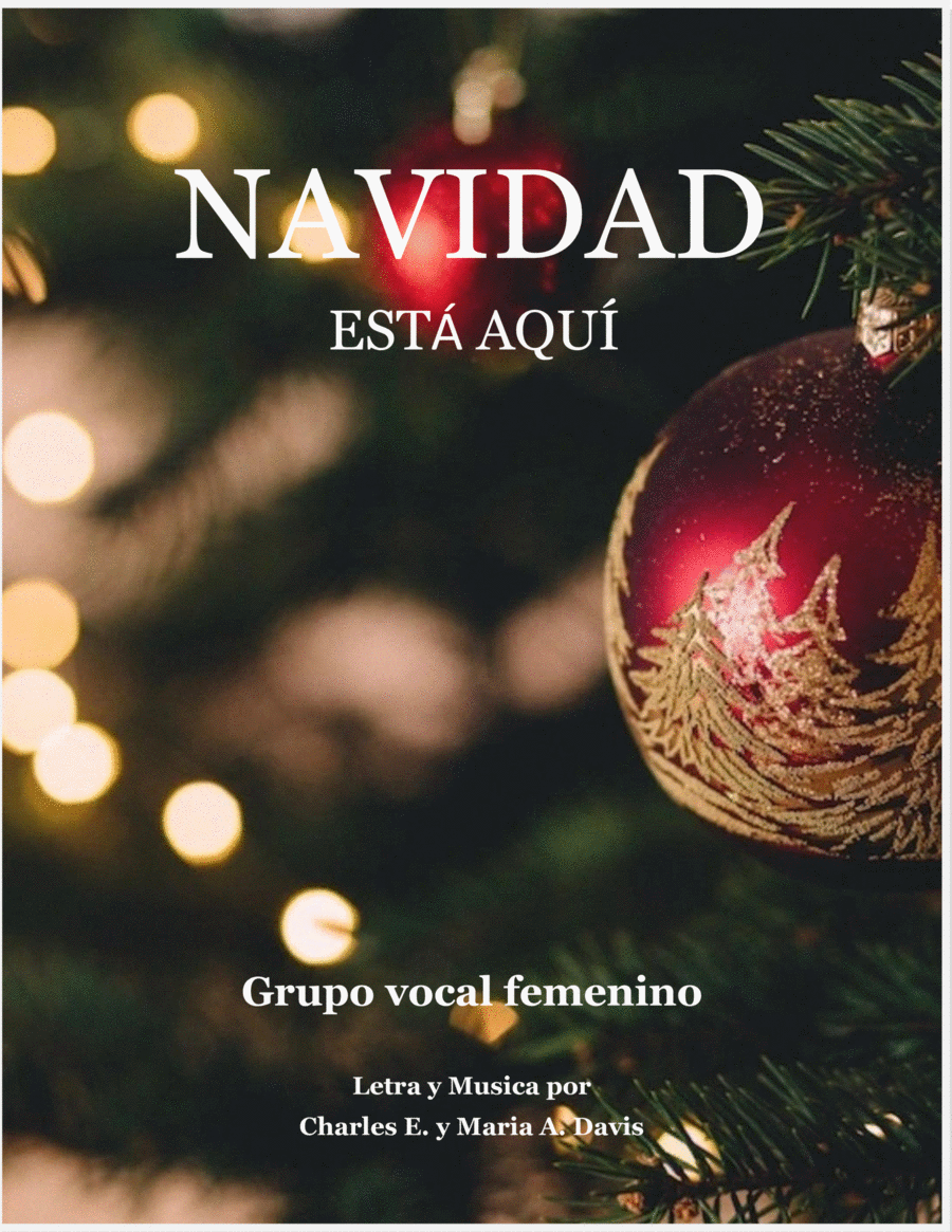 Navidad está aquí Piano, Vocal, Guitar scores gallery preview page 1