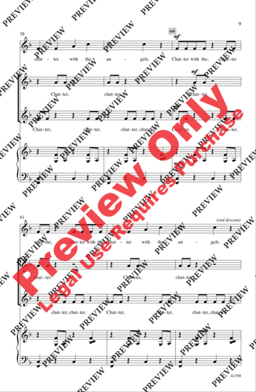Chatter with the Angels Chatter with the Angels 2-Part scores gallery preview page 9