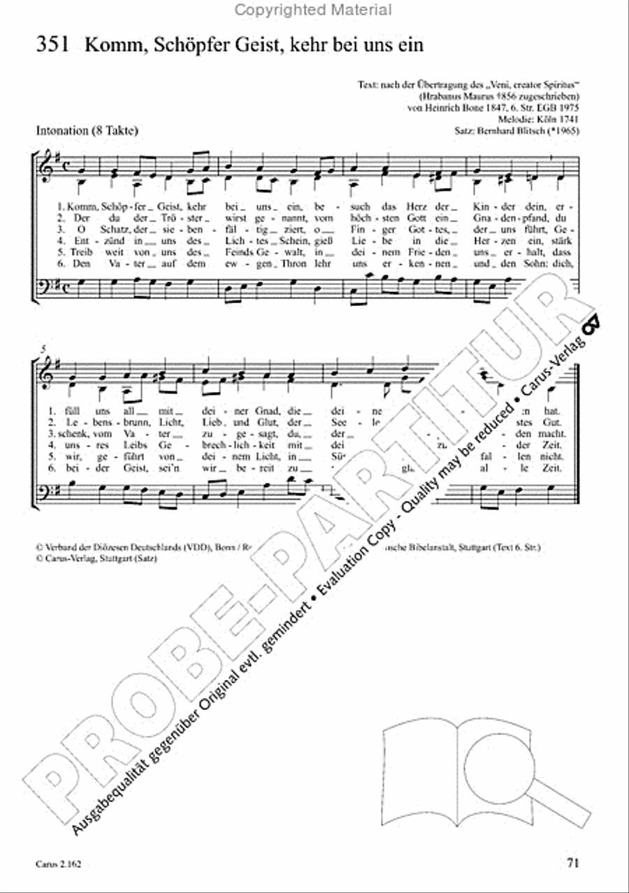 Chorbuch Gotteslob SAM 3-Part scores gallery preview page 72