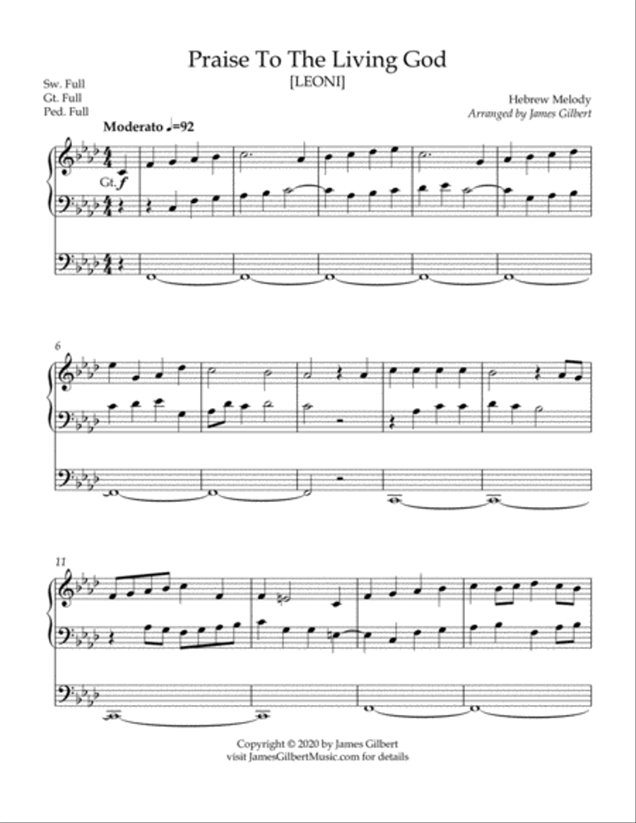 Praise To The Living God Praise To The Living God Organ Solo scores gallery preview page 2