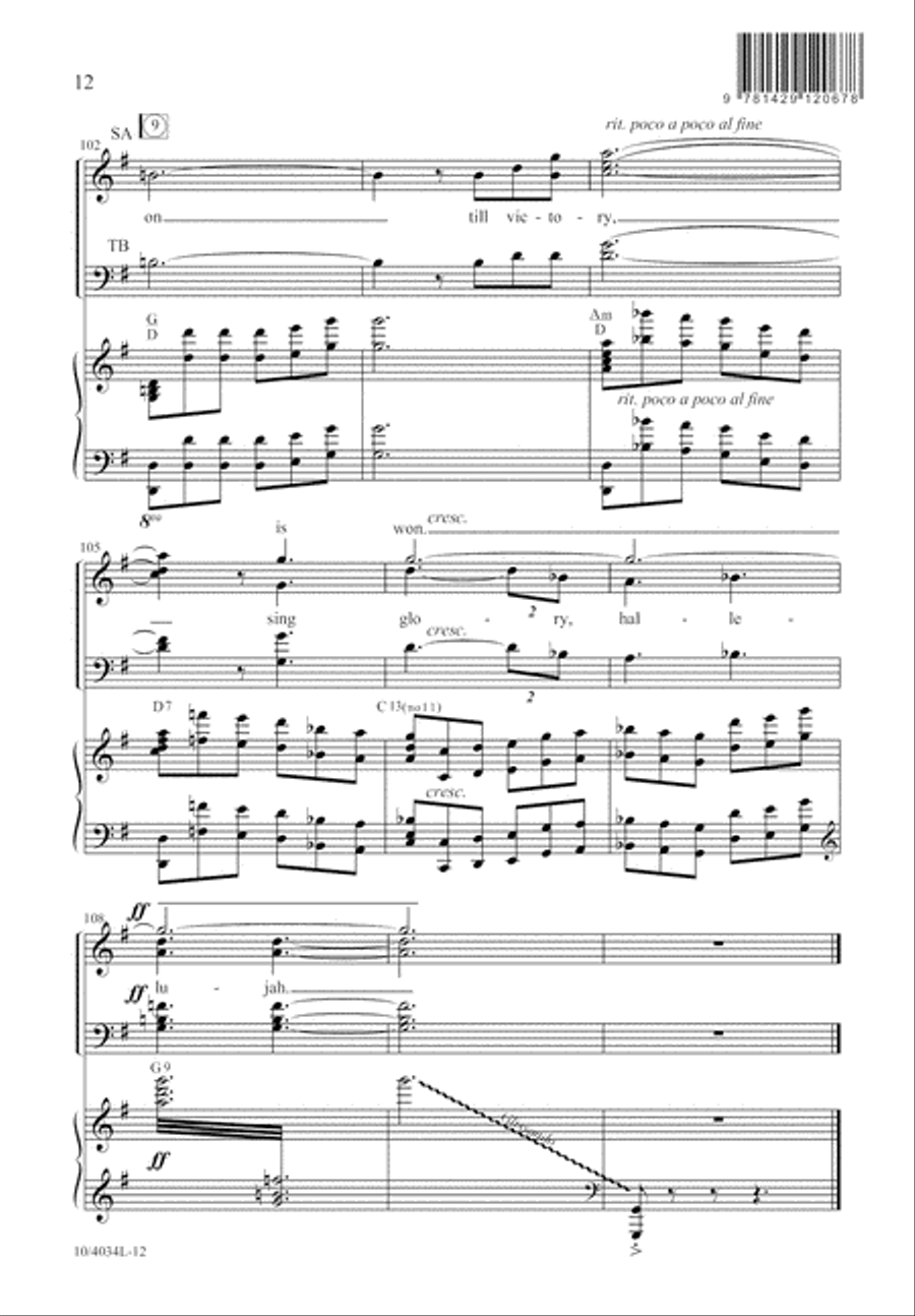 Lift Every Voice and Sing Divisi scores gallery preview page 12