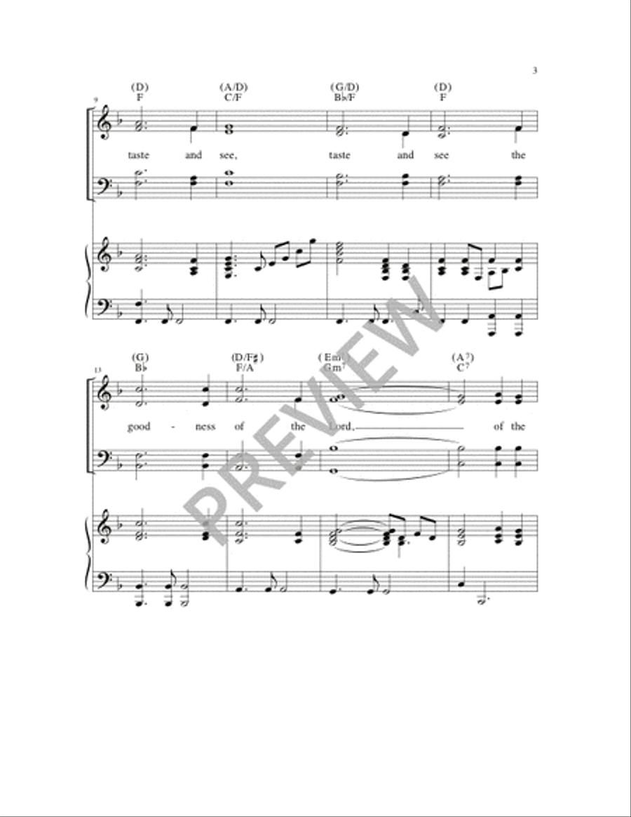 Taste and See 4-Part scores gallery preview page 3
