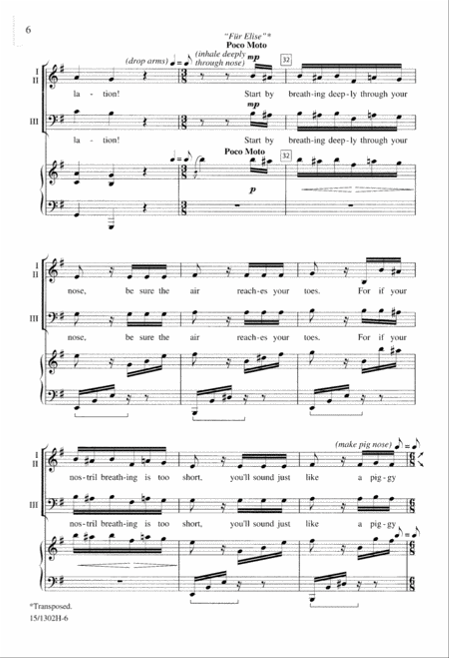Breathing with Beethoven 3-Part scores gallery preview page 6
