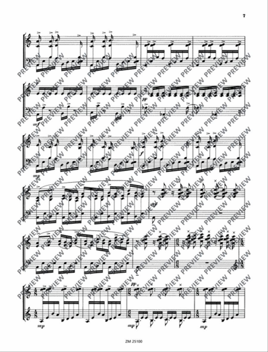 Dream of the Cherry Blossoms Marimba scores gallery preview page 8