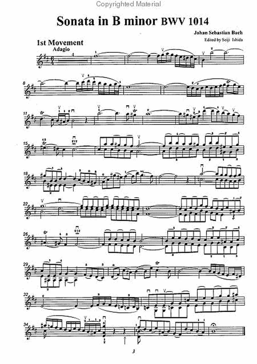 Sonata in B minor, BWV1014