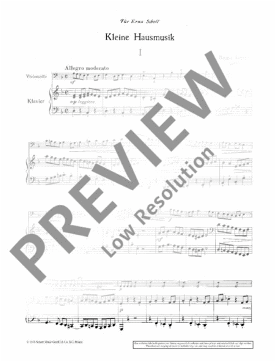 Kleine Hausmusiken Piano Accompaniment scores gallery preview page 3