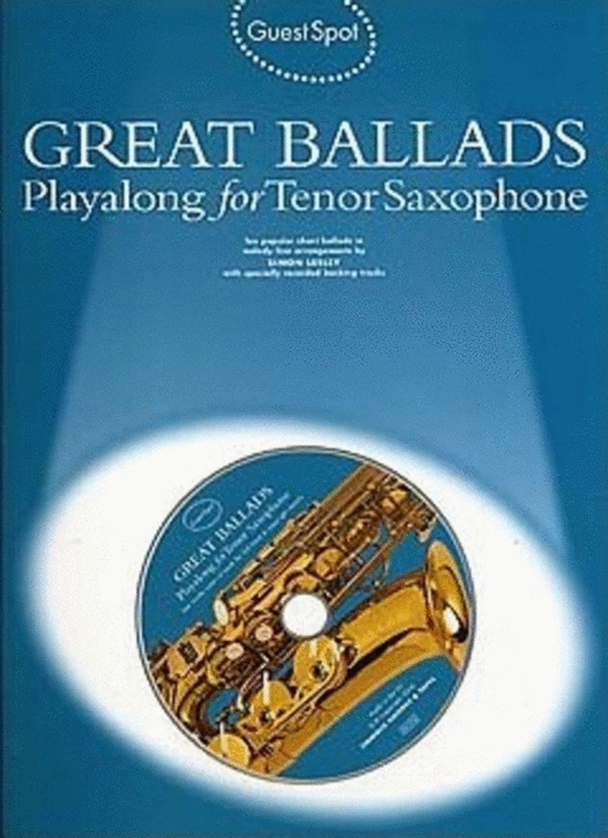 Guest Spot Great Ballads Tenor Sax Book/CD