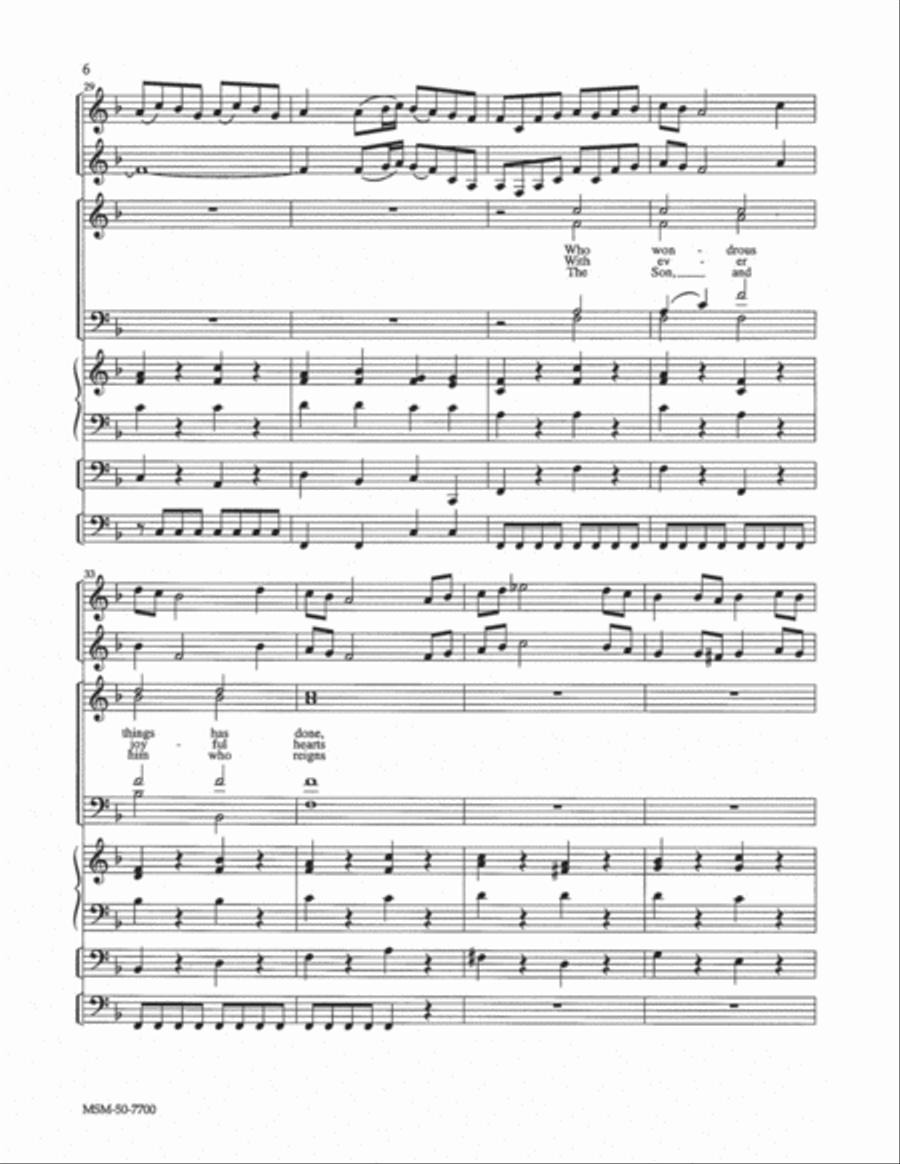 Now Thank We All Our God Choir scores gallery preview page 5
