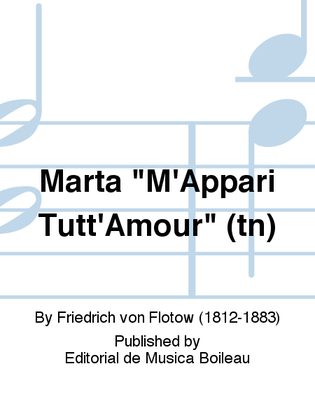 Marta "M'Appari Tutt'Amour" (tn)