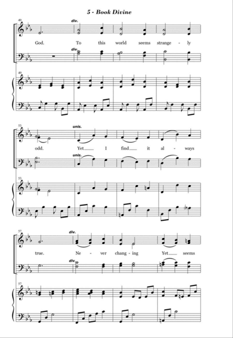 Book Divine 4-Part scores gallery preview page 5