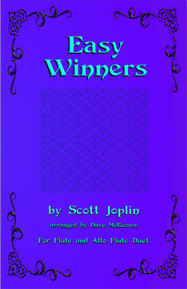 Book cover for The Easy Winners, Duet for Flute and Alto Flute