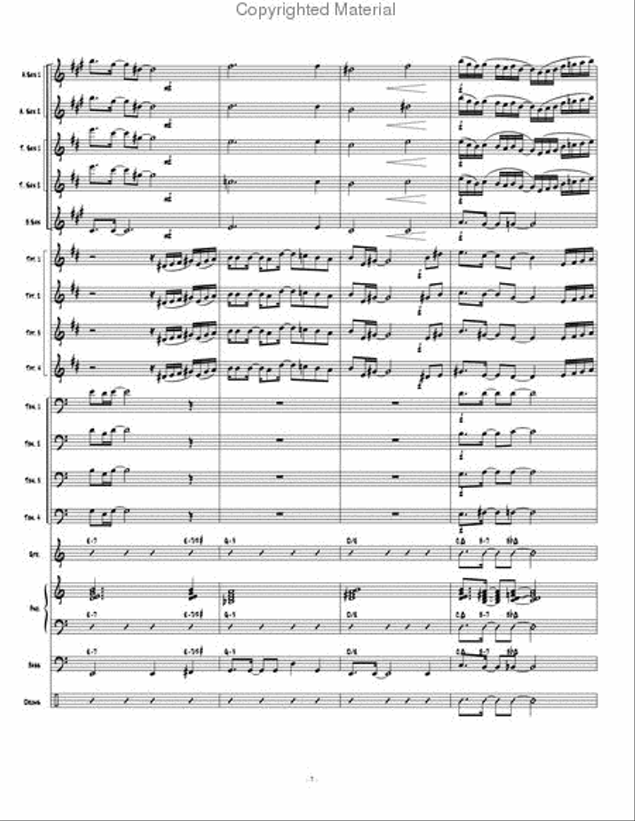 New Beginning, A Jazz Ensemble scores gallery preview page 8