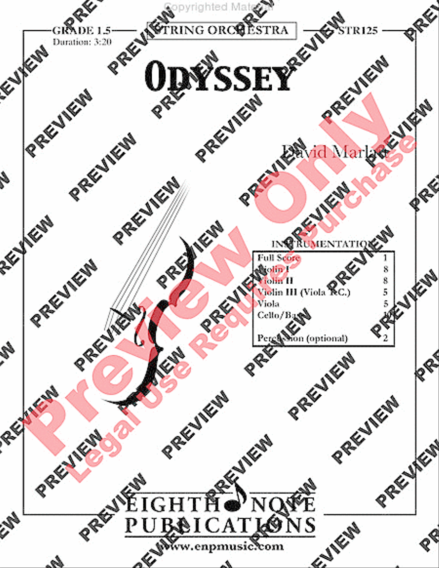 Odyssey Odyssey String Orchestra scores gallery preview page 2