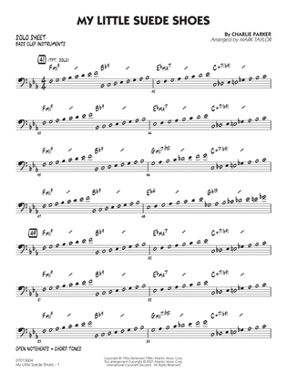 My Little Suede Shoes (arr. Mark Taylor) - Bass Clef Solo Sheet