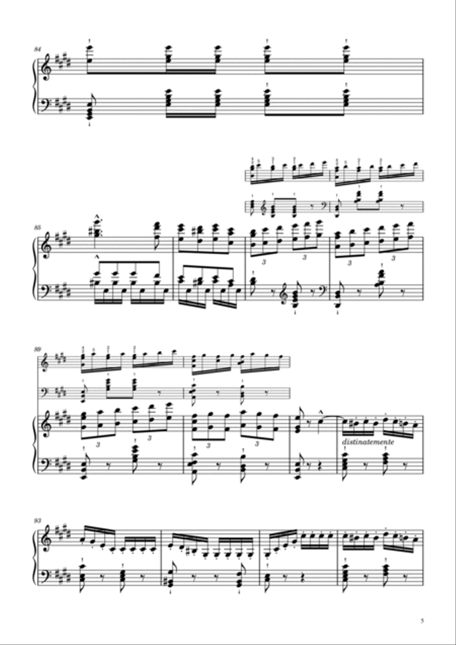 Rossini/Liszt - William Tell Overture - Finale - March of the Swiss Soldiers - For Piano Solo Piano Solo scores gallery preview page 5