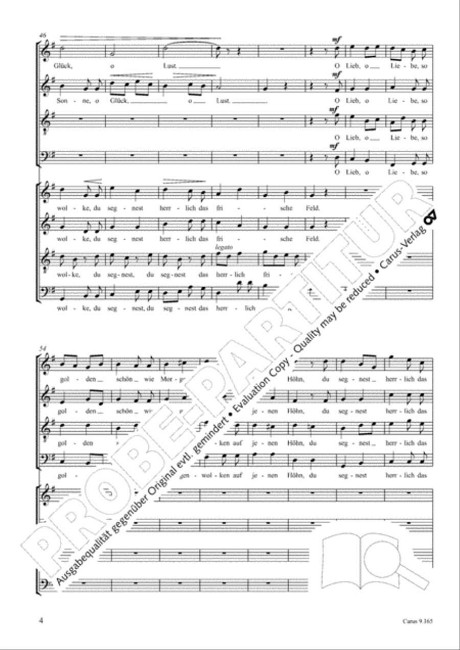 Drei Lieder nach Texten von Goethe Choir scores gallery preview page 5