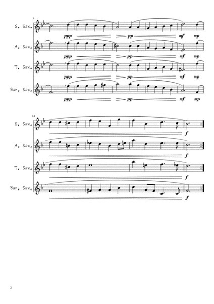 8 Christmas Carols for Sax Quartet image number null