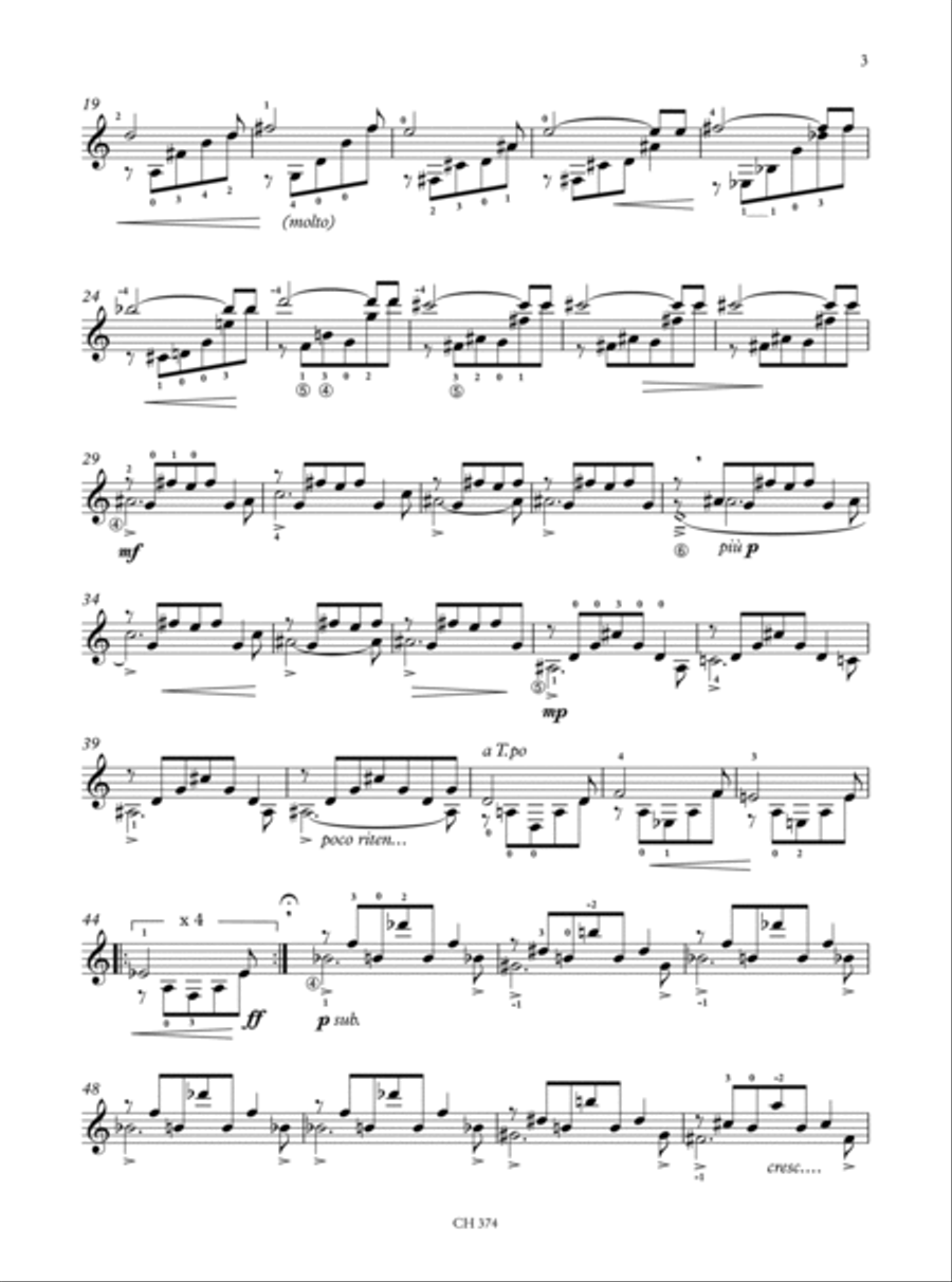 Amaritudo (Dowland Mutations) for Guitar (2018) Acoustic Guitar scores gallery preview page 3