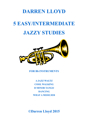 Book cover for 5 easy - intermediate jazzy studies