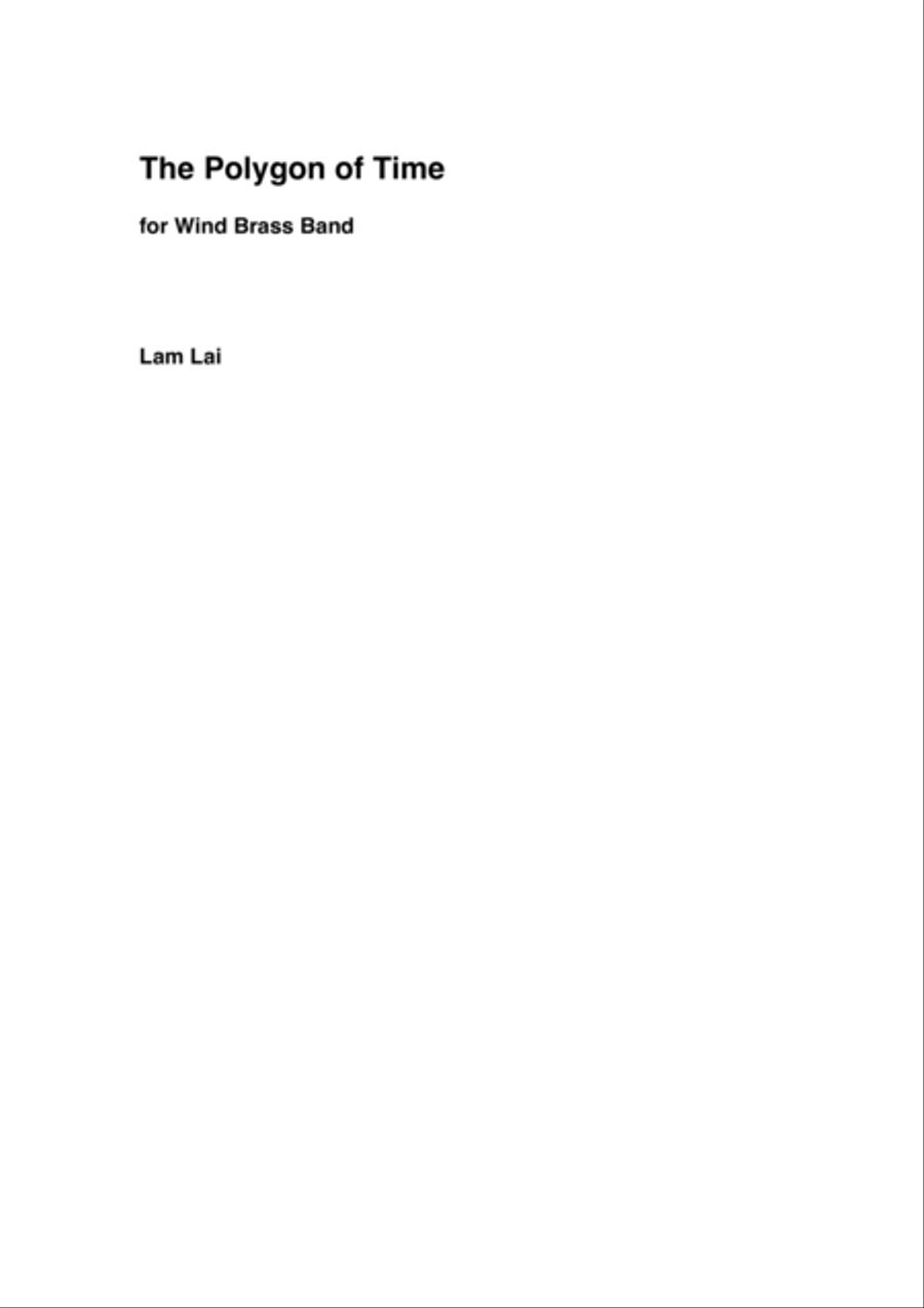 The Polygon of Time [Full Score] Concert Band scores gallery preview page 2