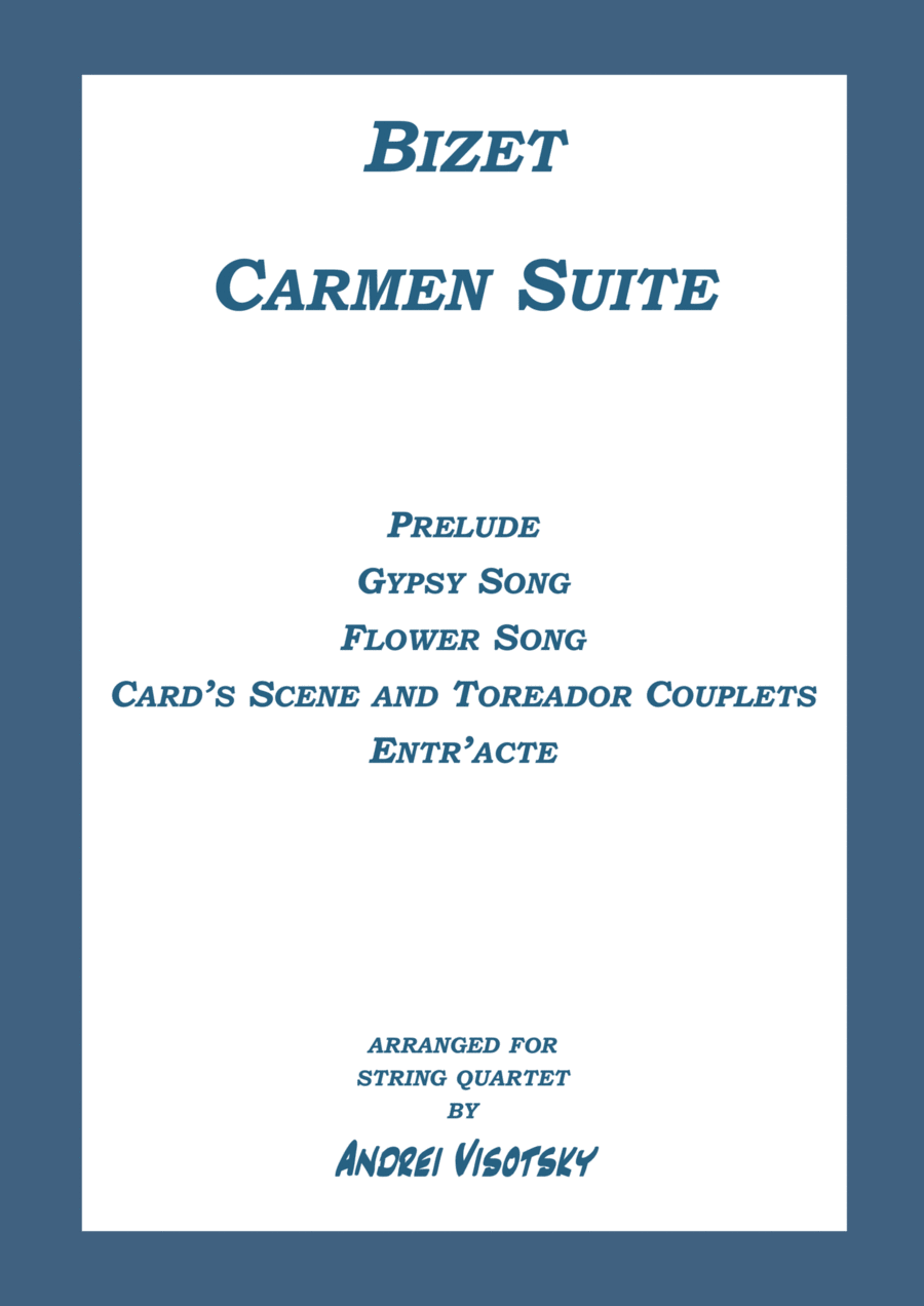 Carmen Suite Carmen Suite String Quartet scores gallery preview page 1