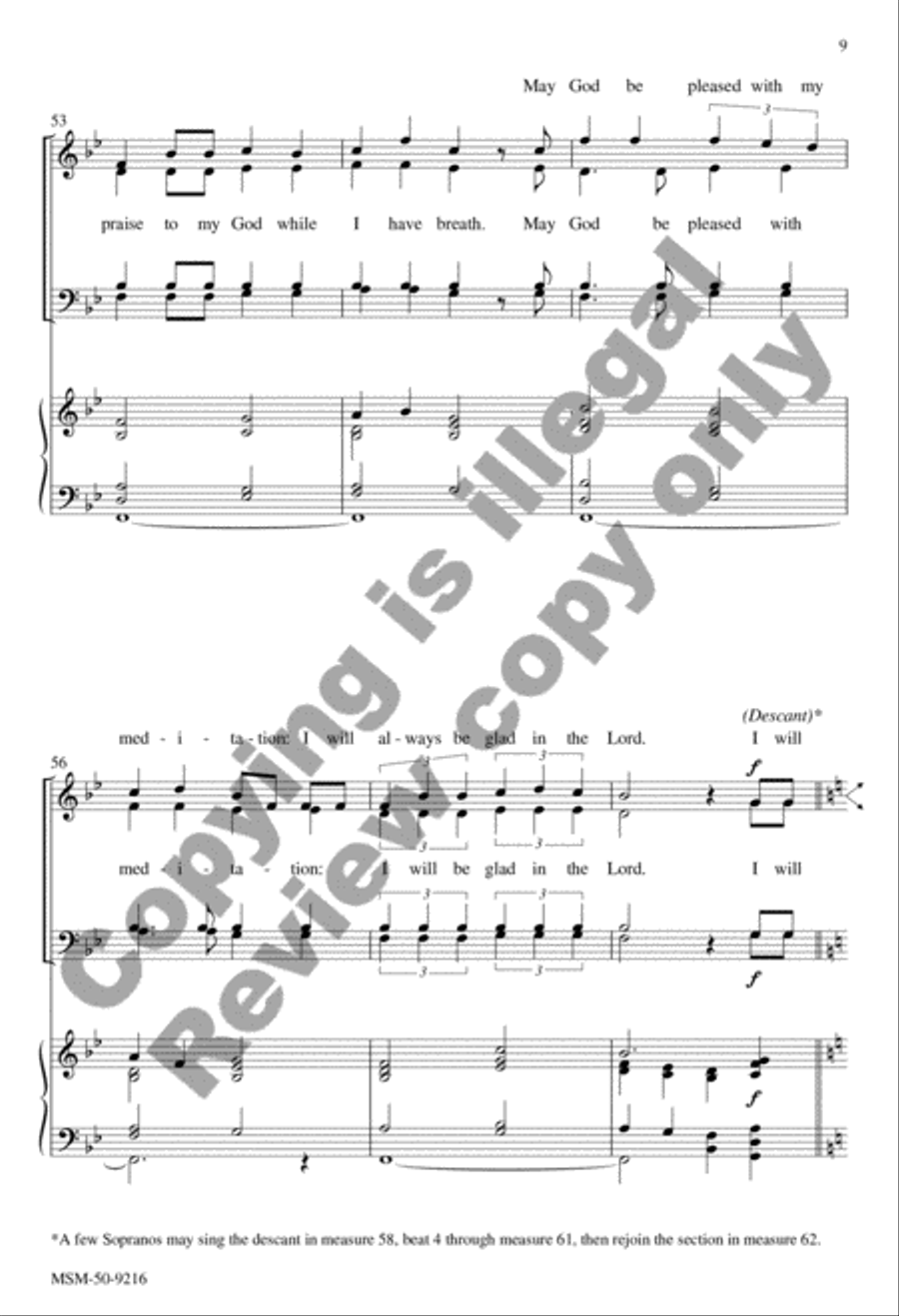 O Lord, How Manifold Are Your Works 4-Part scores gallery preview page 20