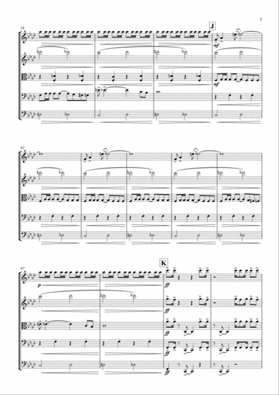 James Bond Theme String Orchestra scores gallery preview page 5