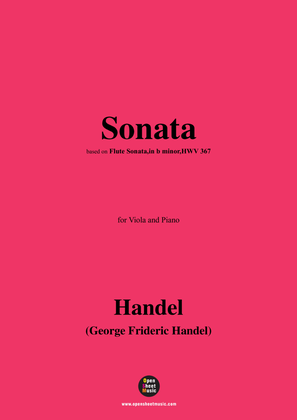 Book cover for Handel-Sonata,for Viola and Piano