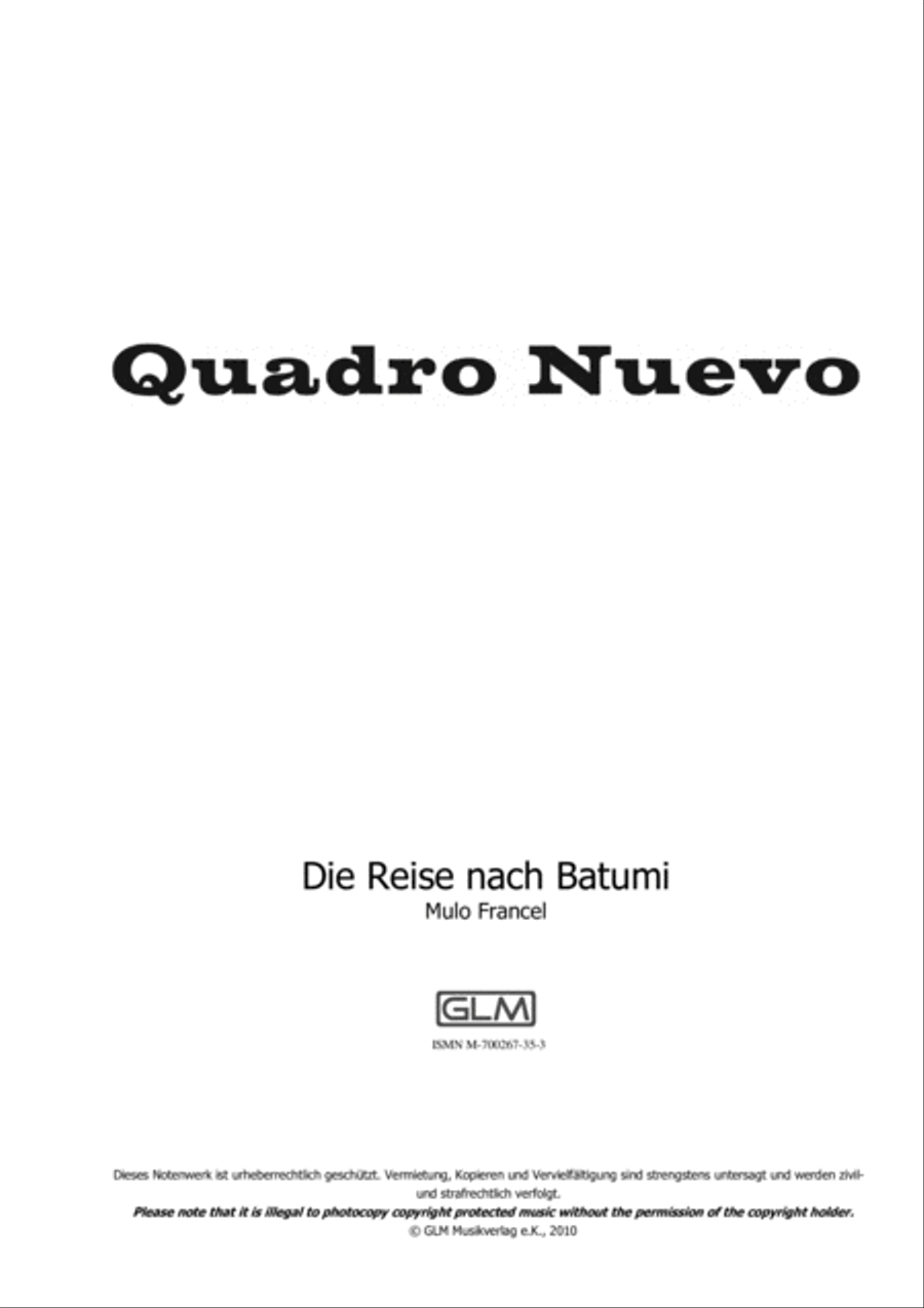 Die Reise nach Batumi Piano Solo scores gallery preview page 1