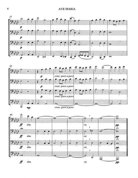 Ave Maria for Tuba Quartet