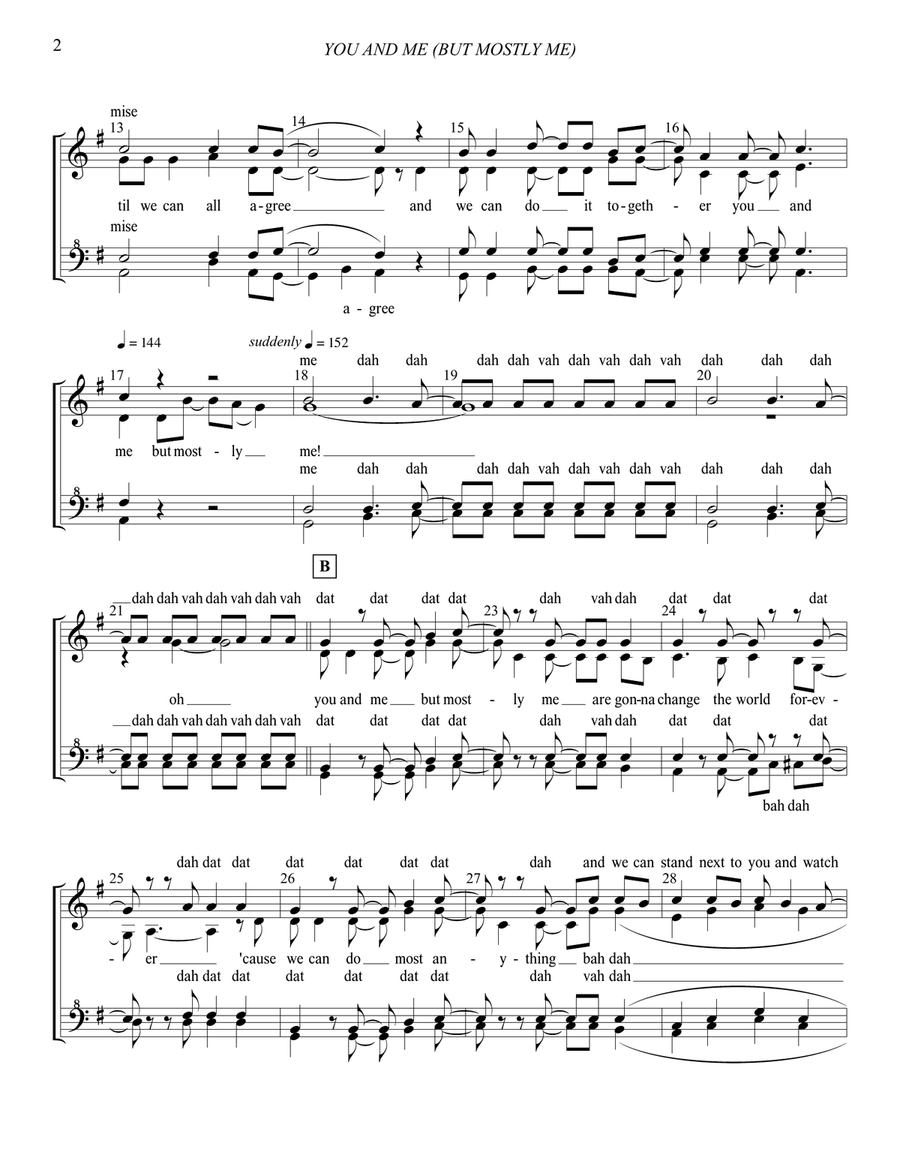 You And Me (but Mostly Me) SSAA scores gallery preview page 3