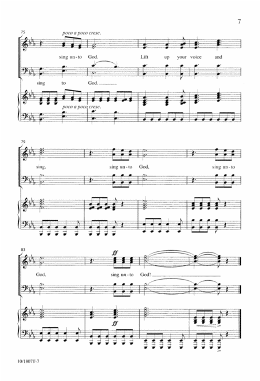 Sing to God, Sing and Rejoice 4-Part scores gallery preview page 7