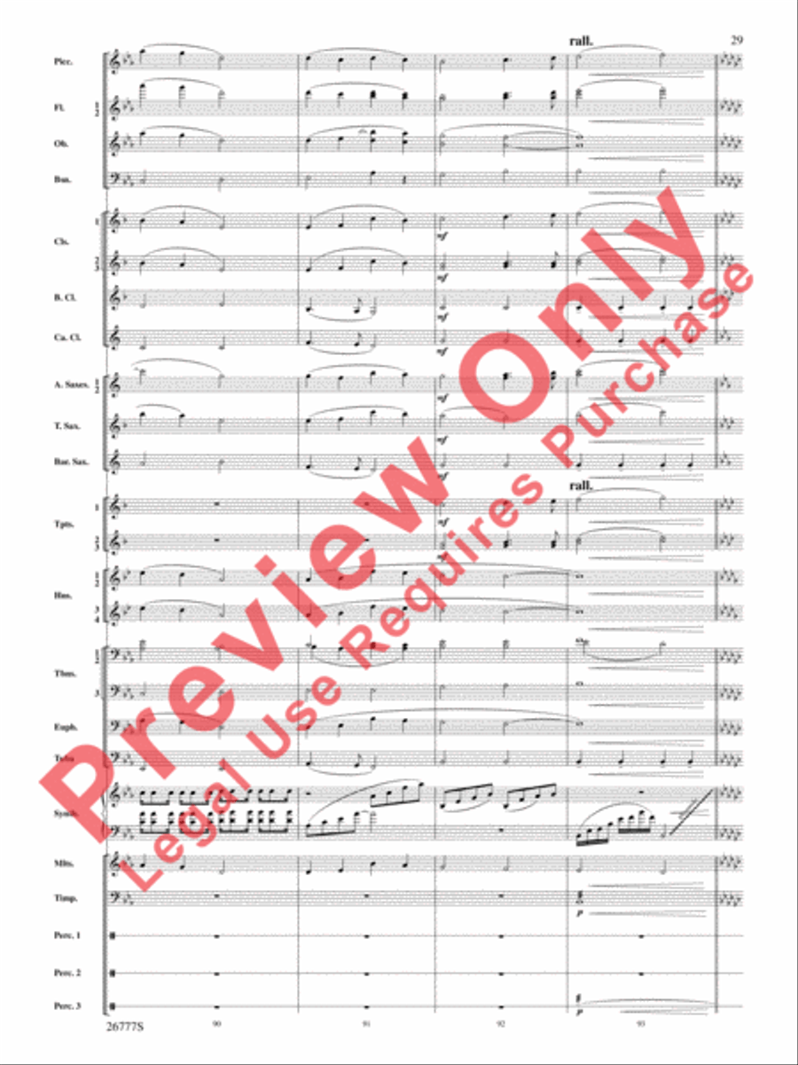 Soaring with John Williams Concert Band scores gallery preview page 30