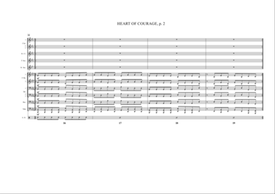 Heart Of Courage - Trailer Marching Band scores gallery preview page 2