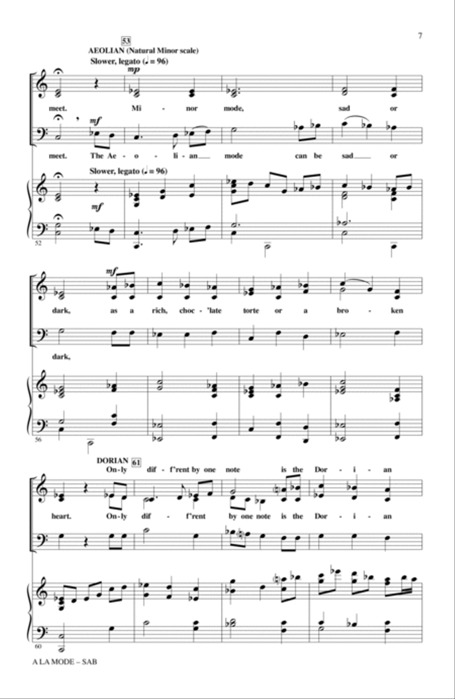 A La Mode 3-Part scores gallery preview page 5