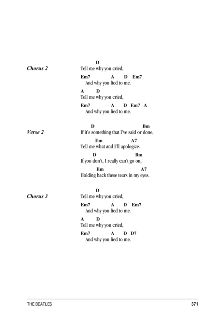 Tell Me Why Acoustic Guitar scores gallery preview page 2
