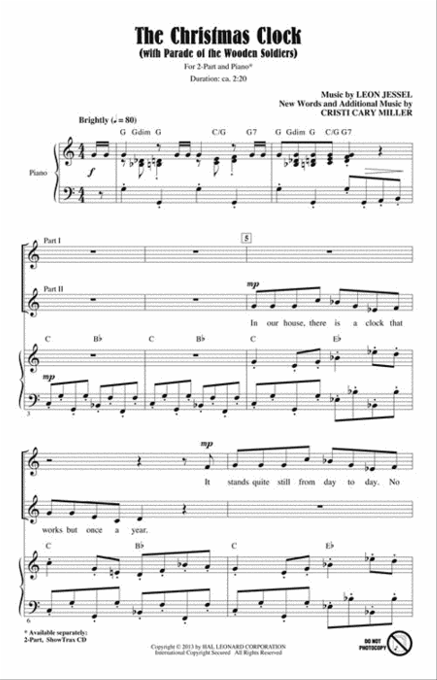 The Christmas Clock 2-Part scores gallery preview page 2