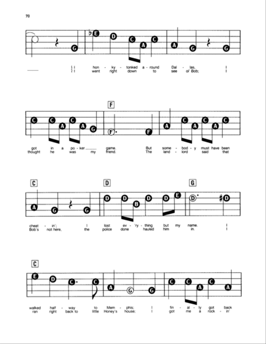 Honey (Open That Door) Electronic Keyboard scores gallery preview page 2