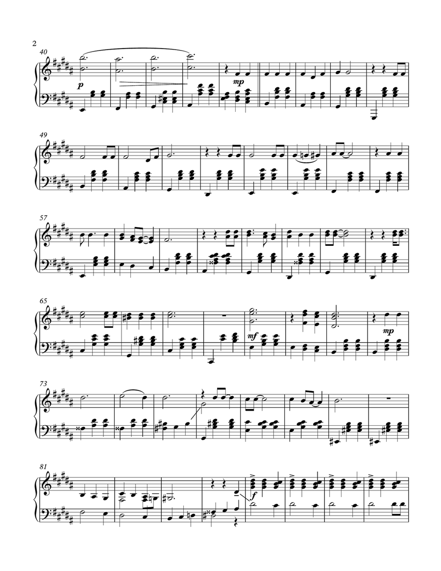 Take This Waltz Piano Solo scores gallery preview page 2