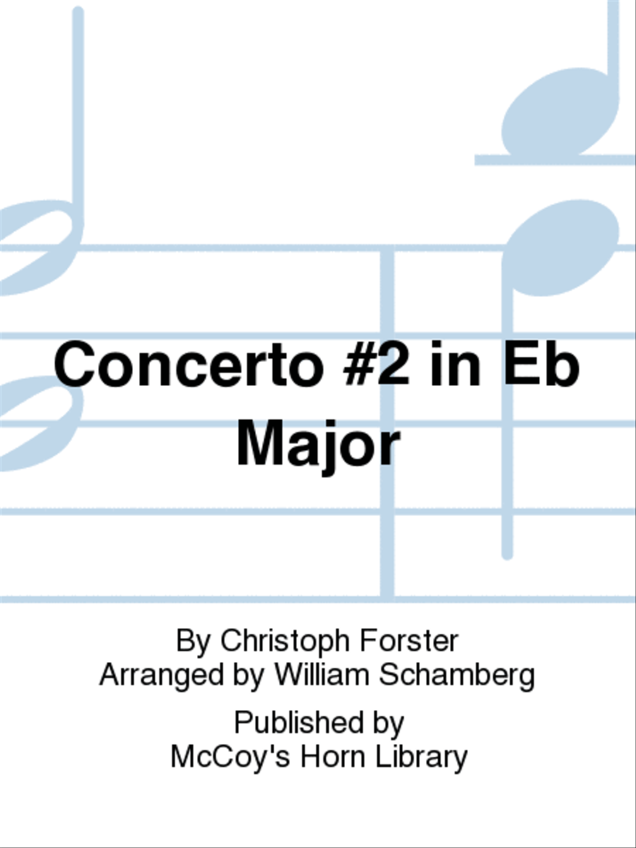 Concerto #2 in Eb Major Horn Solo scores gallery preview page 1