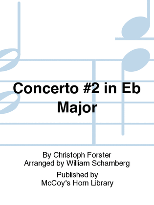 Book cover for Concerto #2 in Eb Major