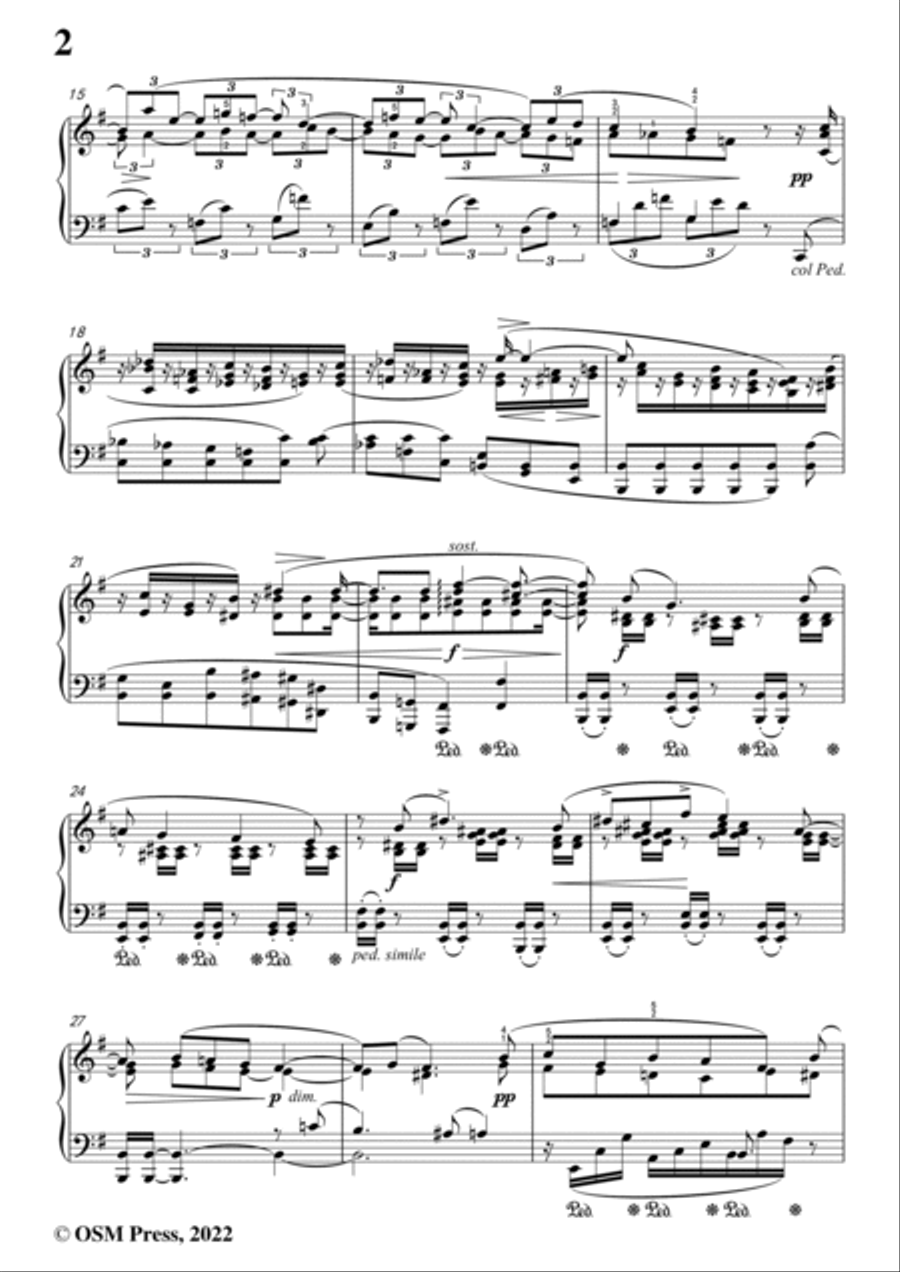 Brahms-Intermezzo,from 4 Klavierstucke,Op.119 No.2,in e minor,for Piano Piano Solo scores gallery preview page 4