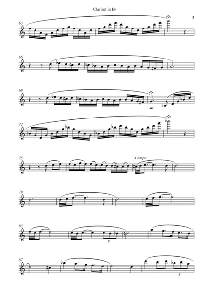 Adagio (in G minor) For Clarinet image number null