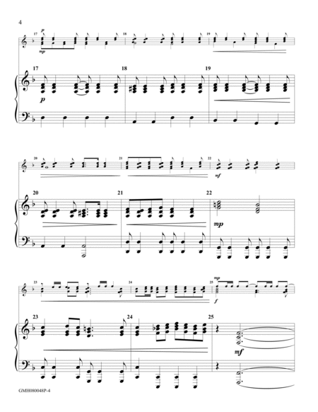Thine Be the Glory – piano accompaniment to 8 bell version image number null