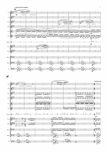 Delius: Sleigh Ride (Winter Night) (Original Key) - symphonic wind dectet/bass image number null