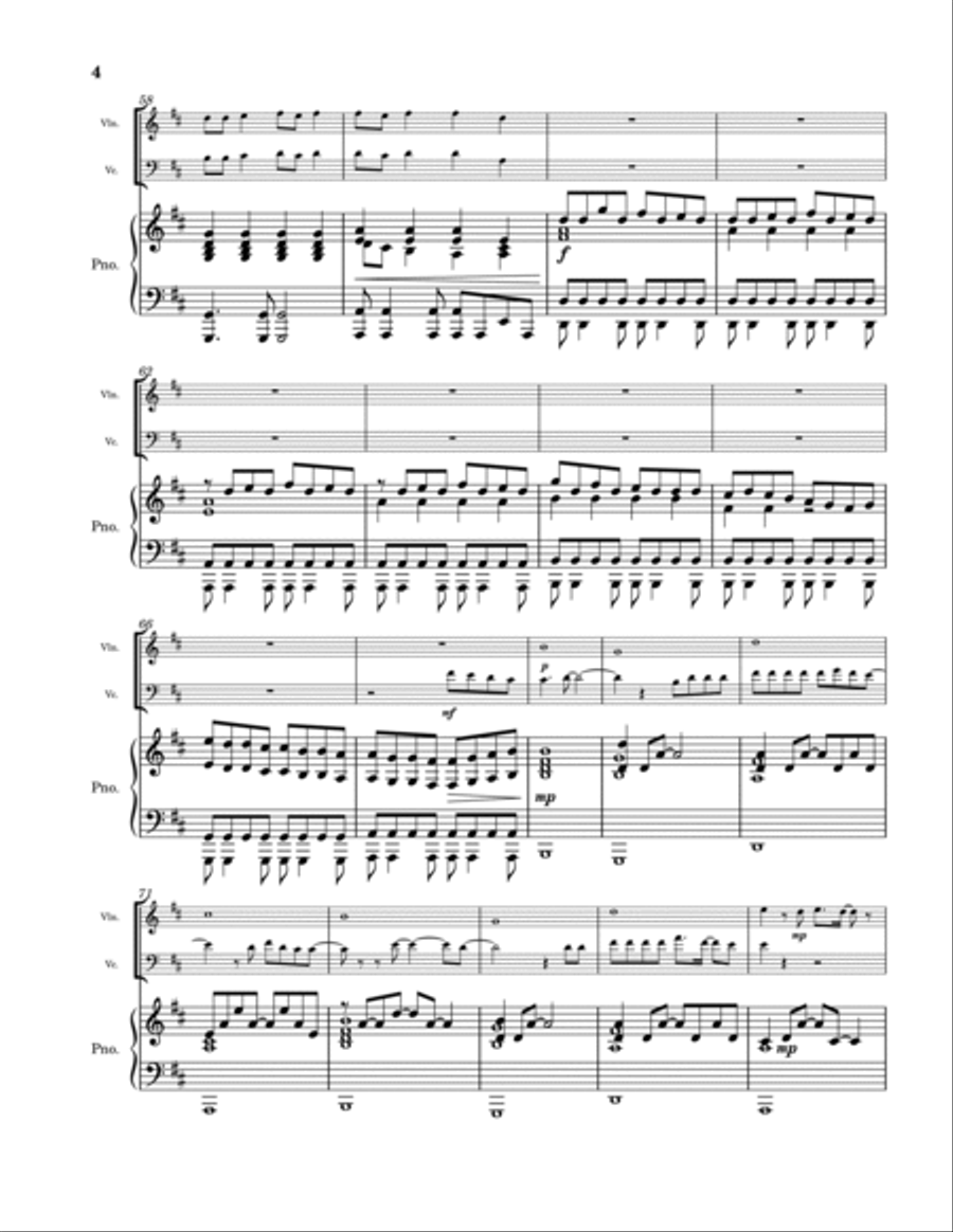 Love Story Love Story Piano Trio scores gallery preview page 4
