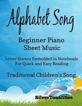 Book cover for Alphabet Song Beginner Piano Sheet Music
