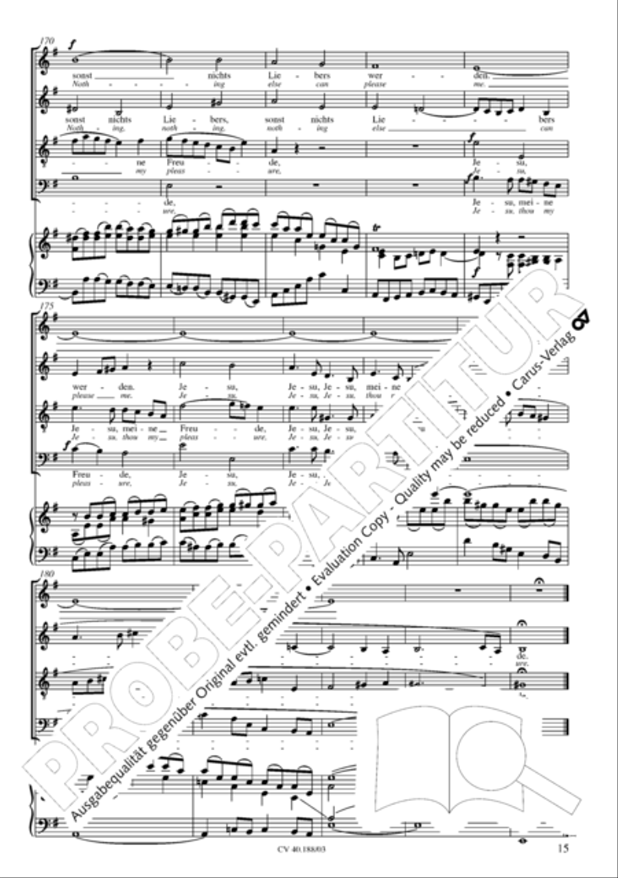Jesu, thou my pleasure 4-Part scores gallery preview page 16