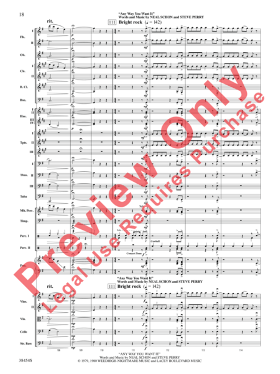 Journey's Greatest Hits Journey's Greatest Hits Full Orchestra scores gallery preview page 19